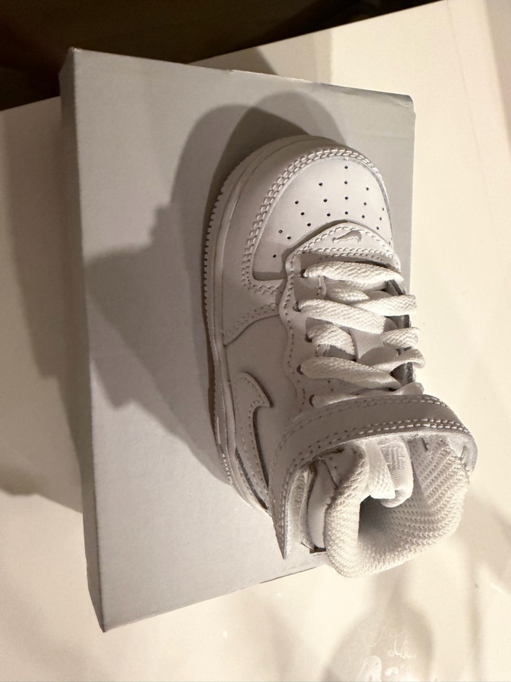 Kids White High-Top Sneaker - Air Force Ones